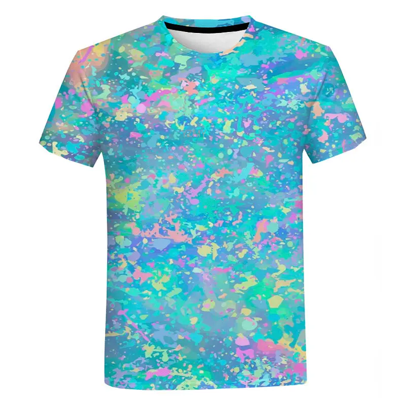 

Summer 3d Print O-neck Tops Tees Fashion Casual Girls Oversized Short Sleeve Women's T Shirts