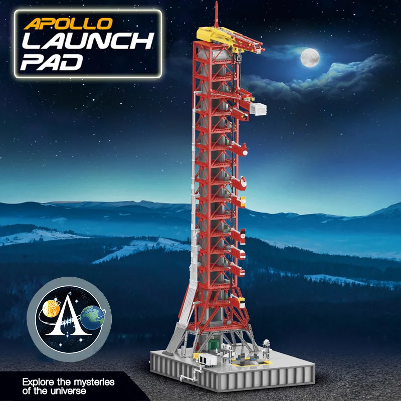 Набор строительных блоков Apollo Saturn V Launch пусковая башня космический корабль