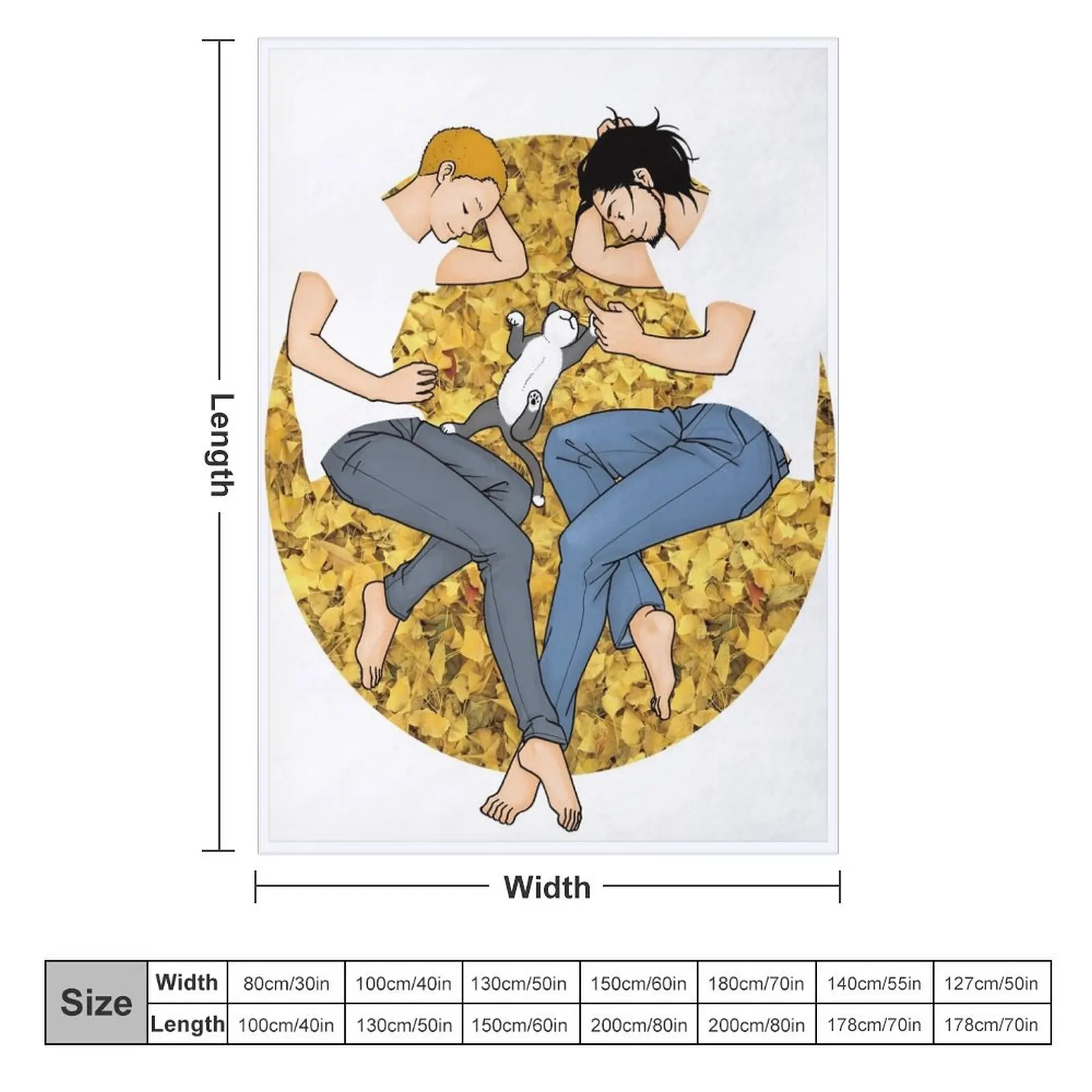 Одеяло Kiyosaki Выкидной плед с листьями на осень покрывала для кровати теплые