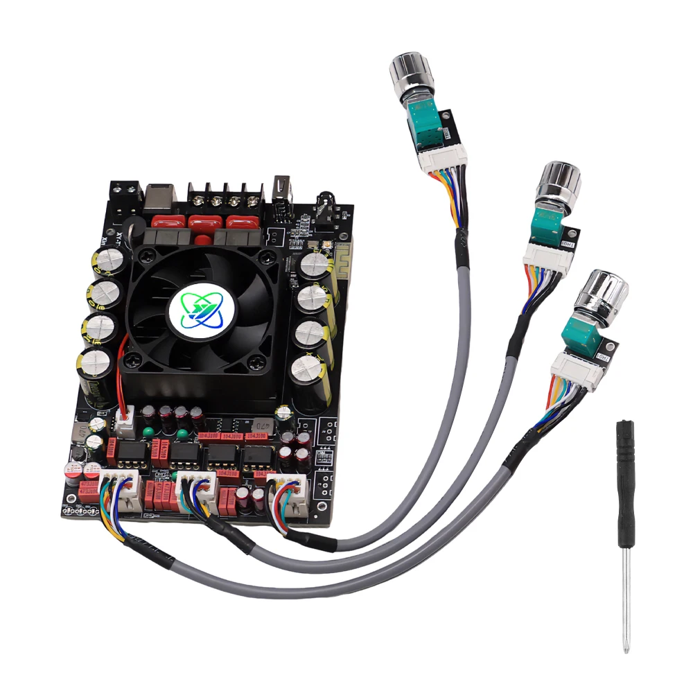 

XY-T220H 2,0-канальный TPA3251 Bluetooth 5,2 цифровой стерео аудио усилитель мощности плата модуль усилителя Bluetooth 220 Вт x 2