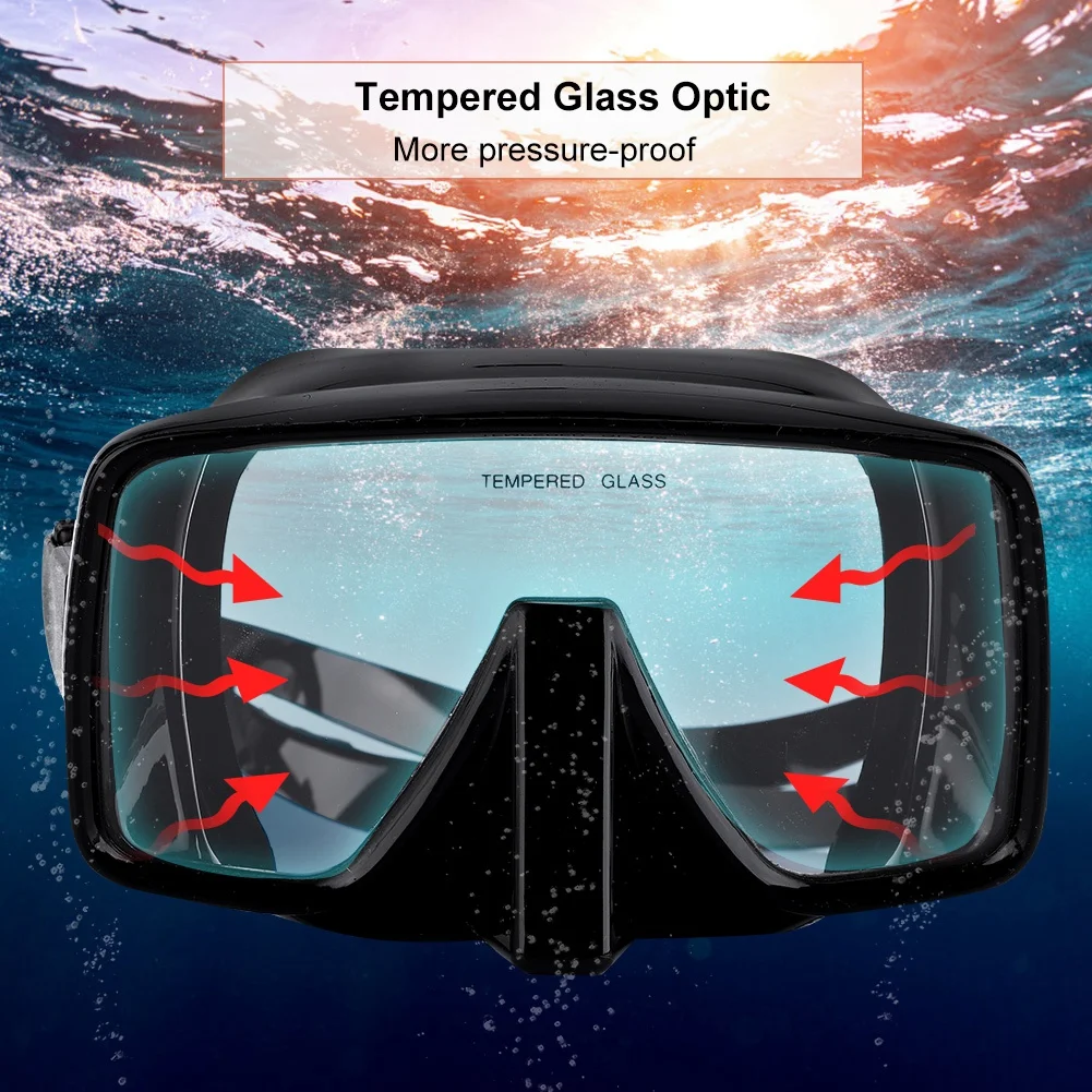 

Diving Mirror Full Silicone Deep Diving Mirror Snorkeling Plastic Packaging One-piece Salvage Diving Mask