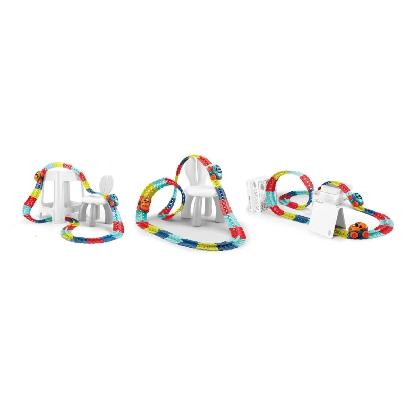 Track Diy Race Track Toy Stunt Car Mini Vehicle Boys Education Car Gift