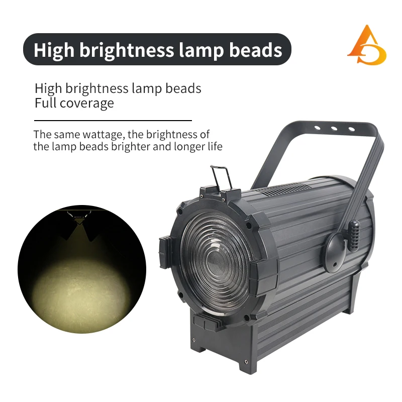 Светодиодный светильник COB Френеля с зумом 300 Вт/150 Вт со светодиодной подсветкой