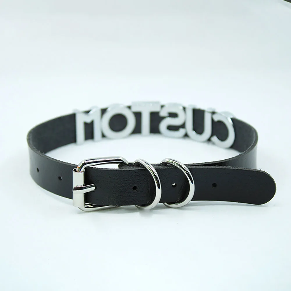 Роскошное ожерелье со стразами и буквами для женщин мужчин модное черное колье