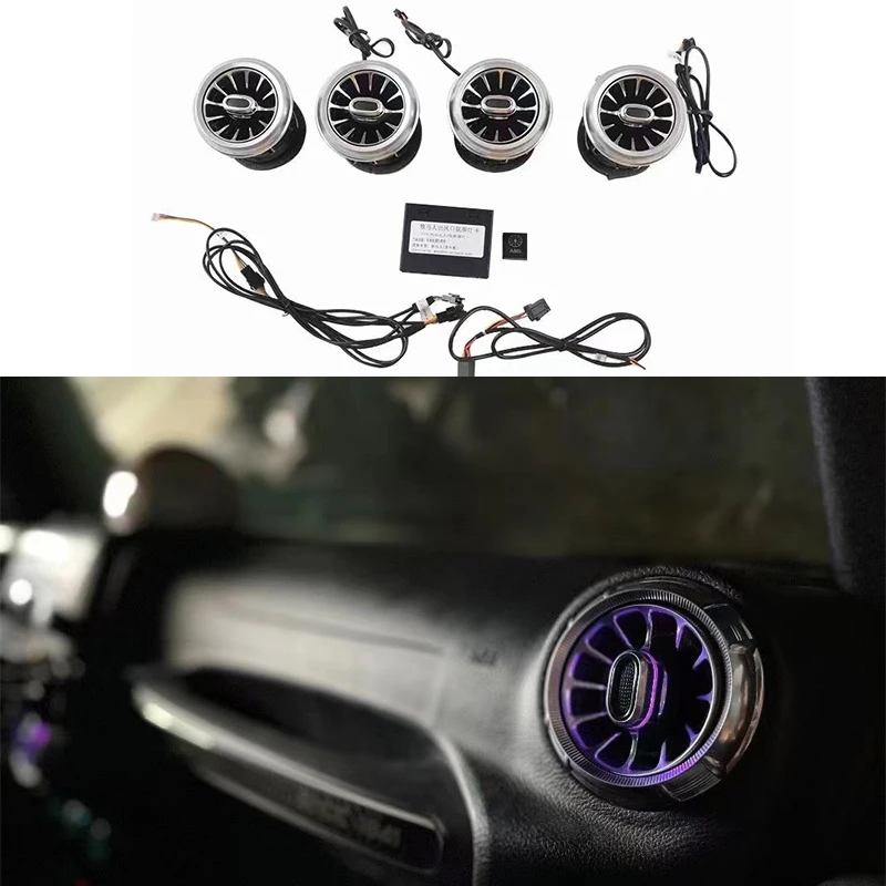 

Для Wrangler JK JL внешнее освещение Светодиодное внешнее освещение, вентиляционное отверстие турбины для Jeep JK 2007-2022, вентиляционное отверстие