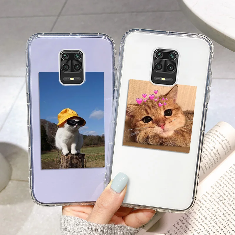 Poco X4 Pro Case Cute Clear Flower Cat Case For Xiaomi Mi 11 Lite Case For Redmi Note 9s 11 10 8 9 Pro 9C Poco X3 Pro F3 Cover  