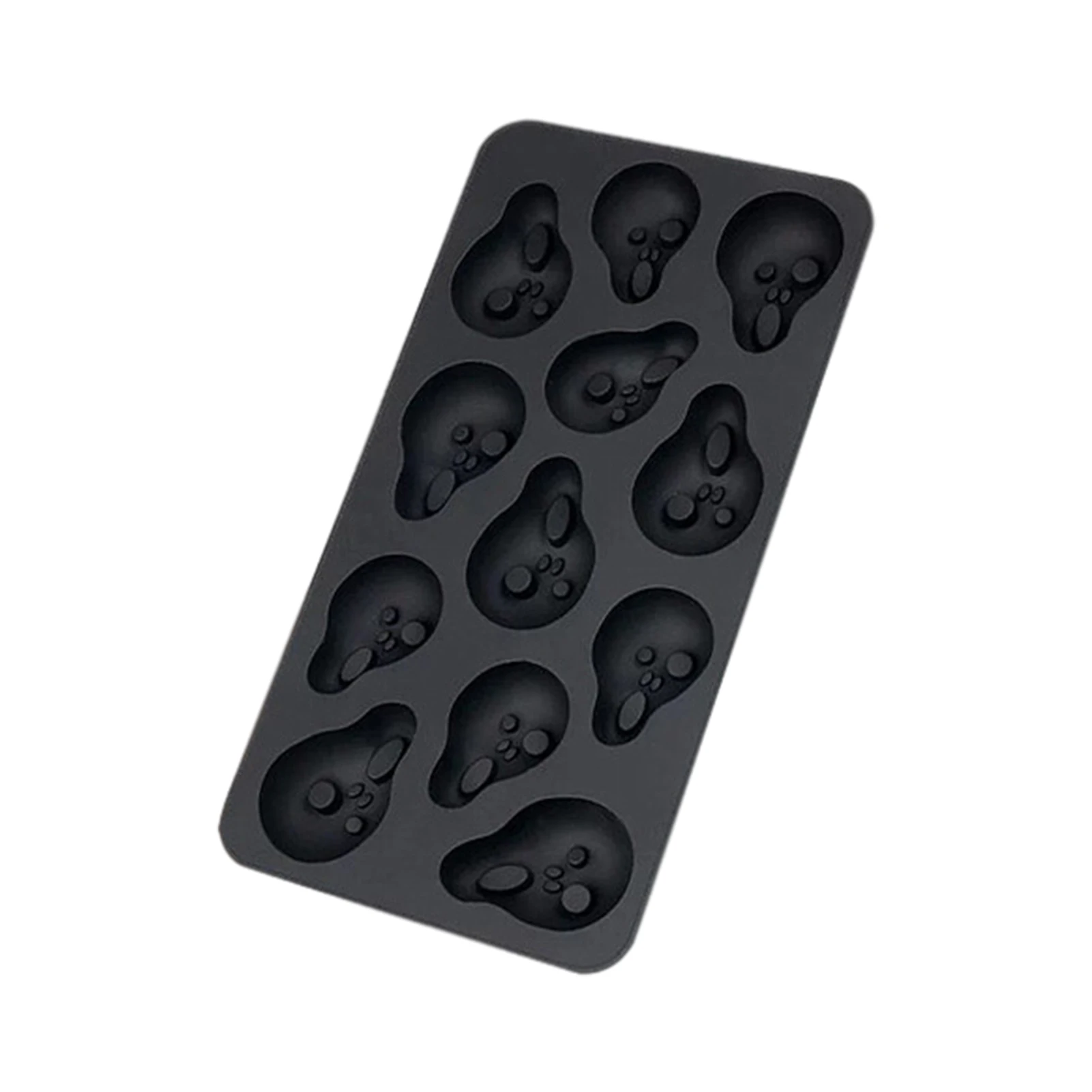 

Формы в виде черепа, Гибкая силиконовая форма для льда, 10 ячеек, силиконовые формы для льда в виде черепа, для напитков, для Хэллоуина