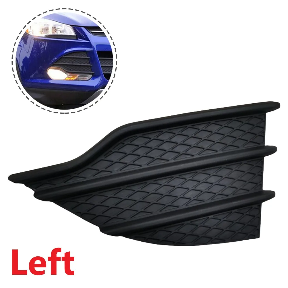 

Car Fog Light External Cover Bumper Cover Grille For Ford Escape 13-16 Left Side Front Bumper Fog Light Cover Insert Trim Black