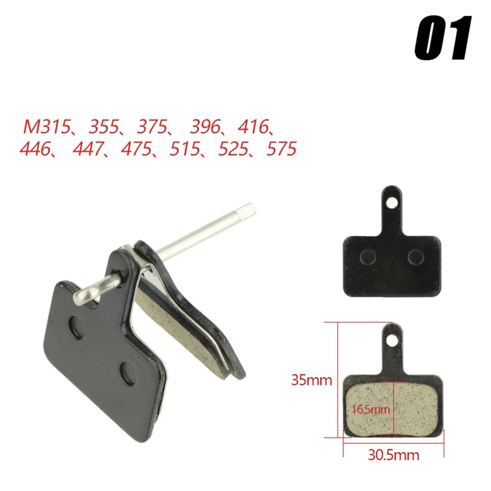 

​Bicycle Metal Disc Brake Pad Mountain Road Bike Brake For SHIMAN0/HOPE/SR AM Resin Pads Models High Performance Low Noise