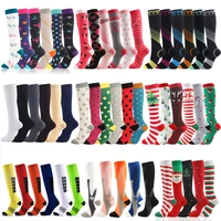 3567 pairs lot pack compression socks unisex knee high 30mmhg sports socks compression stockings for diabetic varicose veins
