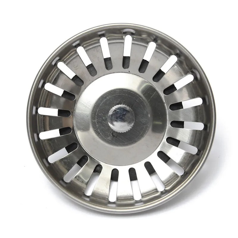 

1Pcs Stainless Steel Replacement Strainer 79mm Kitchen Water Basin Sink Drainer Strainer Leach Basket Waste Plug Stopper Filter