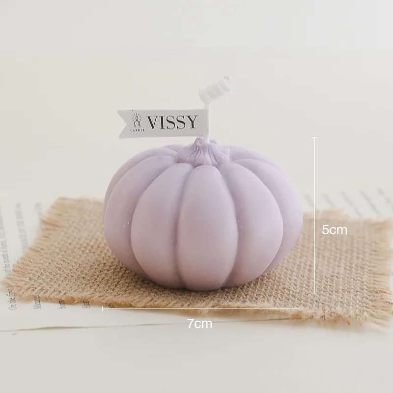 Креативная ароматерапевтическая свеча ручной работы в виде тыквы украшения для