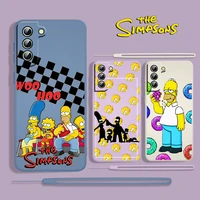the simpsons woohoo for samsung galaxy s22 s21 s20 s10 5g note 20 10 ultra plus pro fe lite liquid rope phone case cover fundas