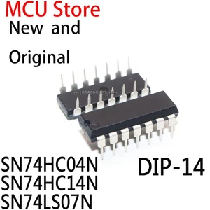 10PCS DIP14 SN74HC04 DIP 74HC04N DIP-14 74HC04 SN74HC14 74HC14N 74HC14 SN74LS07 74LS07N 74LS07 IC SN74HC04N SN74HC14N SN74LS07N