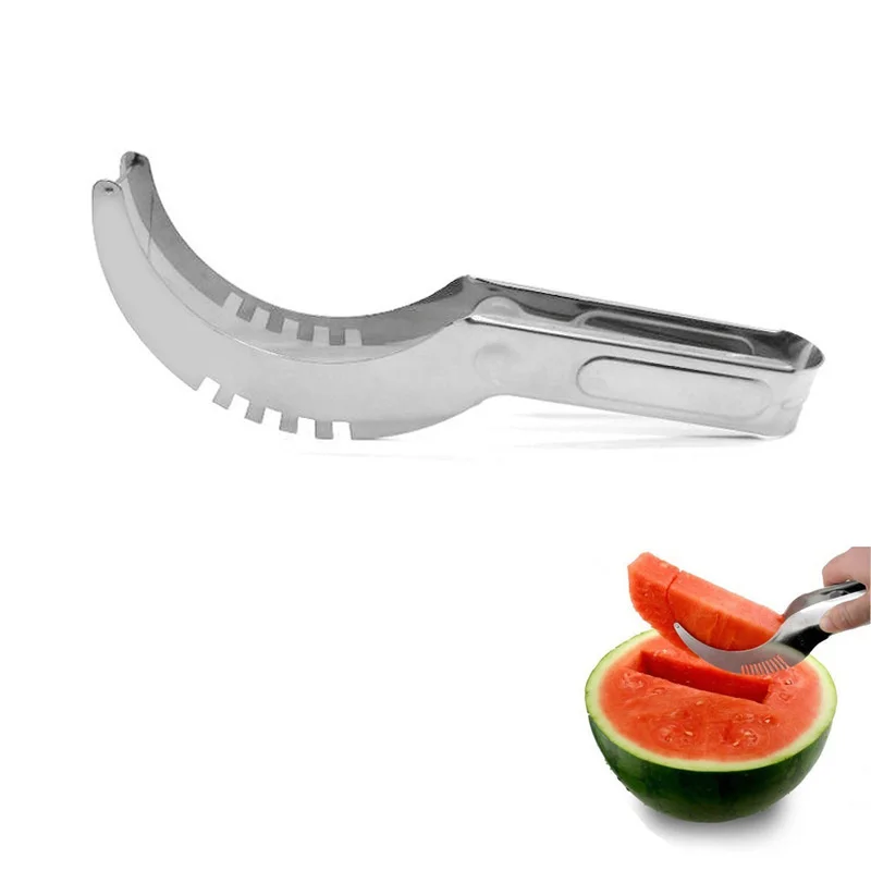 

Watermelon Slicer Cutter Stainless Steel Non-slip Watermelon Digger Large Watermelon Cutter Watermelon Slicer Fruit Cutting Tool