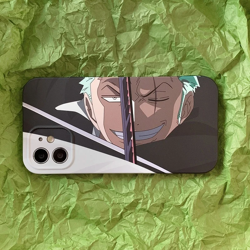 

Anime Katana Zoro Phone Case Cover for IPhone 7 8 Plus 11 12 13 Pro X XR XS Max Shockproof Case for IPhone 13 Cases