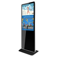 floor standing monitor android digital signage advertising player totem kiosk