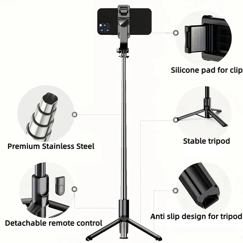 BSLIUFANG 3 в 1, беспроводная Bluetooth-палка для селфи, штатив, монопод, подставка, держатель для телефона, уличный мобильный телефон для путешествий, прямая трансляция