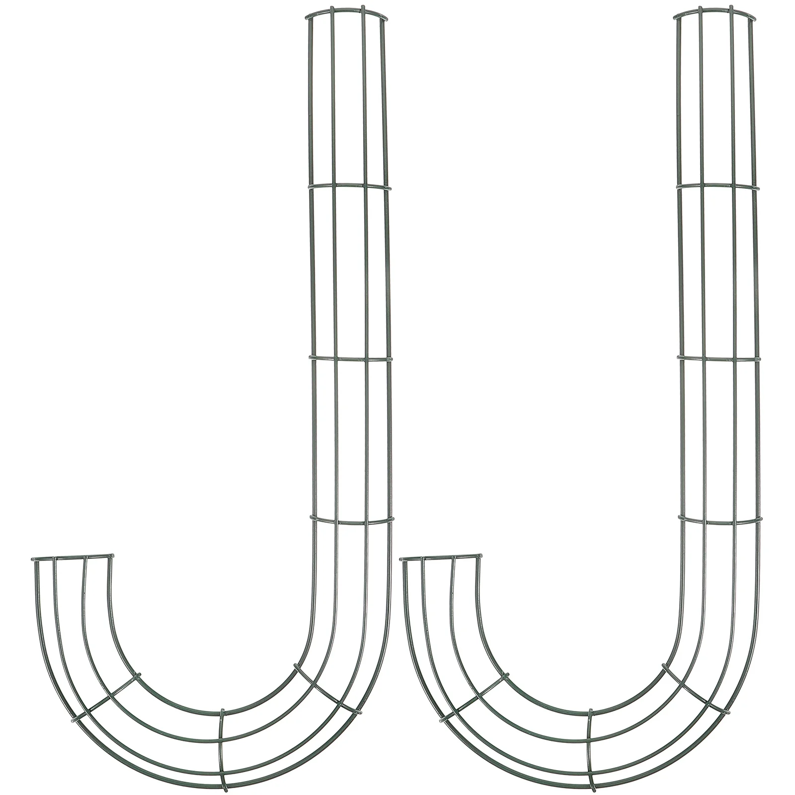 

2 Pcs Flower Decor DIY Wreath Form Christmas Iron Frame Frames Home Accessory Wire Ring