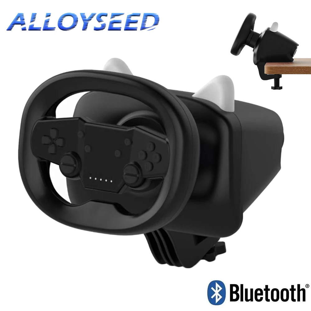 

Игровое Рулевое колесо для ПК, игровое гоночное колесо, беспроводное Bluetooth для iPhone, Android, PS3, PS4, Windows, милые кошачьи уши, рулевое колесо