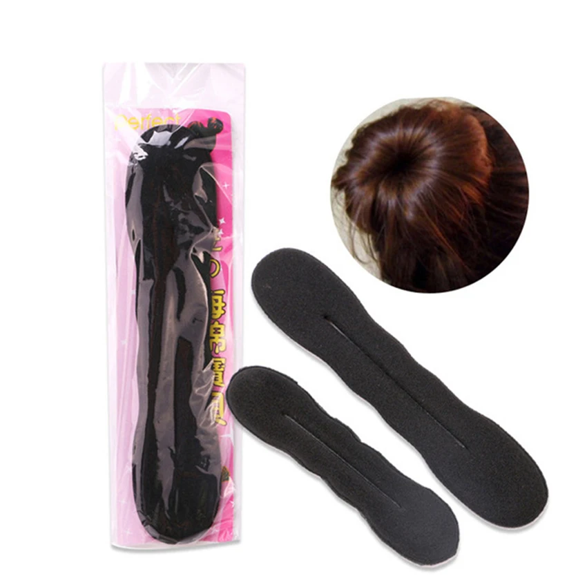 

Pinkiou Sponge Hair Bun Clip Maker Hair Styling Tools Hair Curler Hair Roller High Density Sponge With Bent Wire Hair Curler