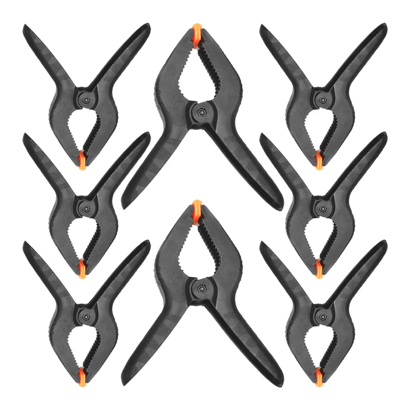 

10 шт./лот 2 дюйма DIY Пластиковый нейлоновый зажим для столярных работ Крепежные инструменты Зажимы для фотостудии Фон Зеленый экран Фиксированный зажим