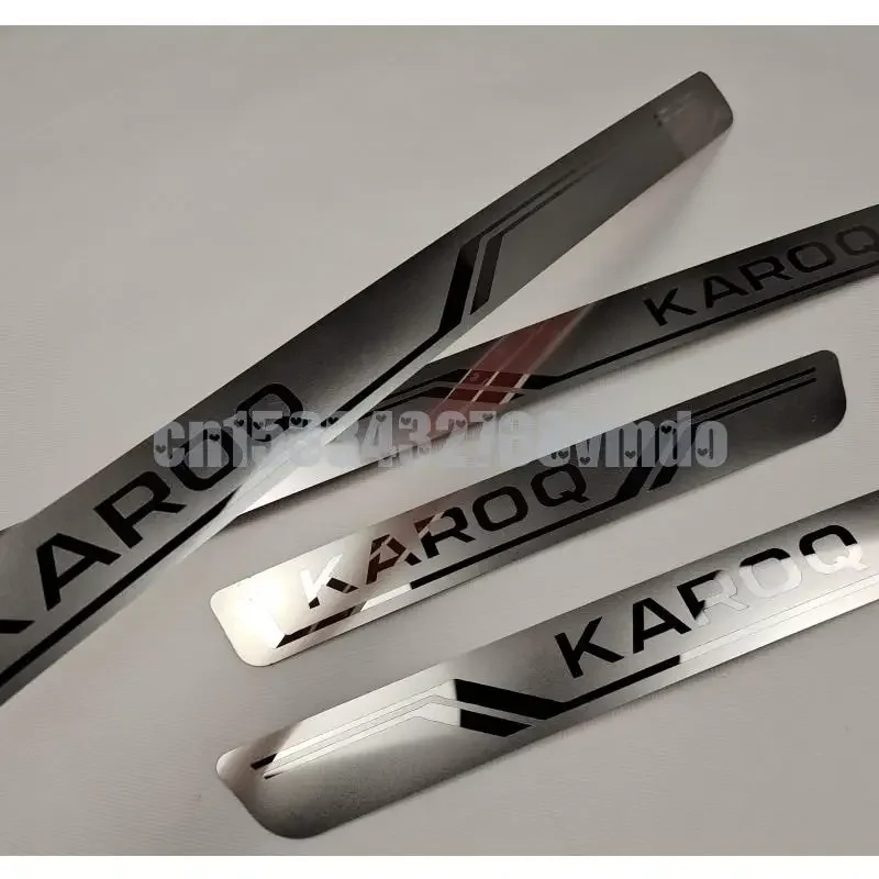 Новая модель Накладка на порог двери для Skoda KAROQ 2017- 2021 защитные аксессуары из