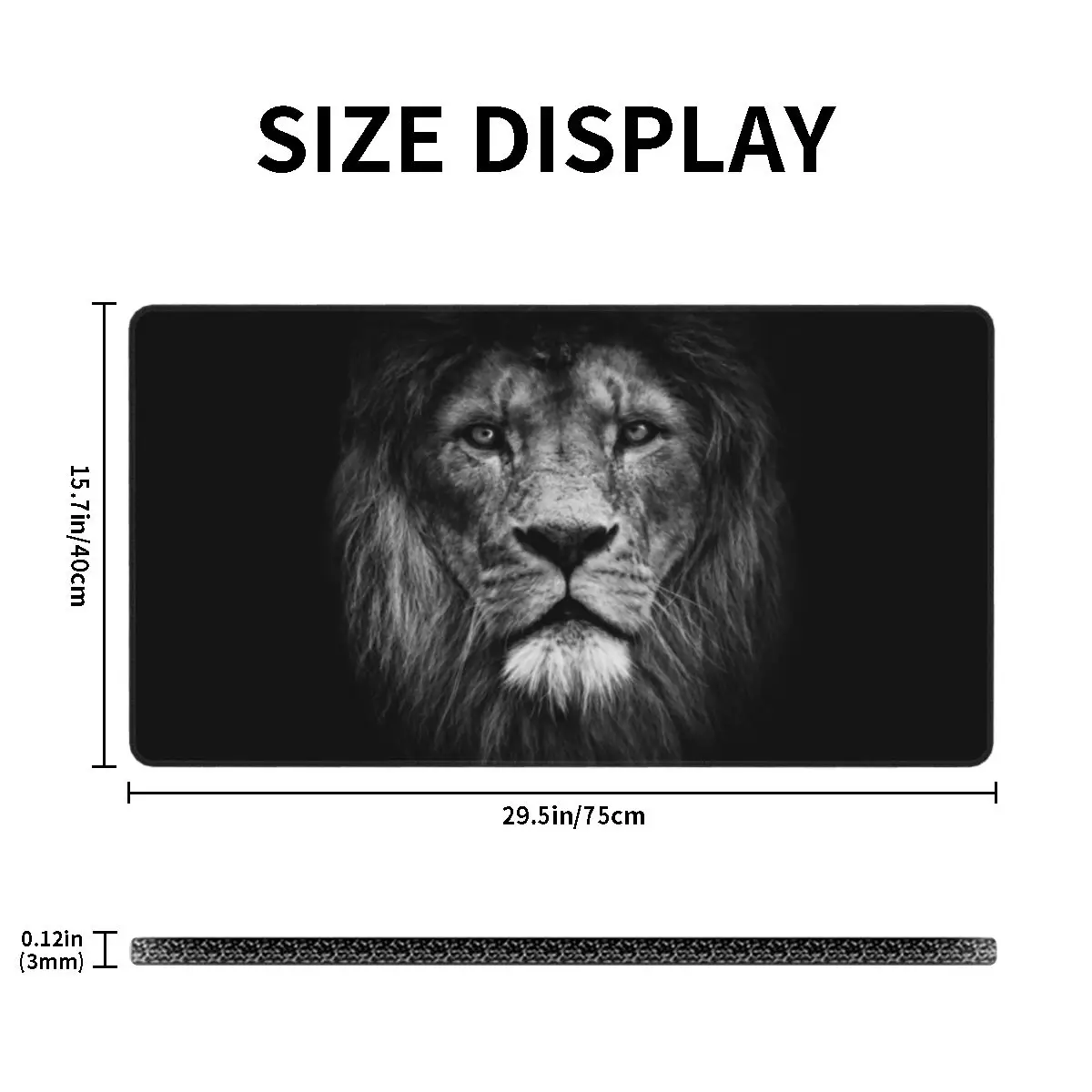 Водонепроницаемый игровой компьютерный коврик для мыши с Африканским львом и