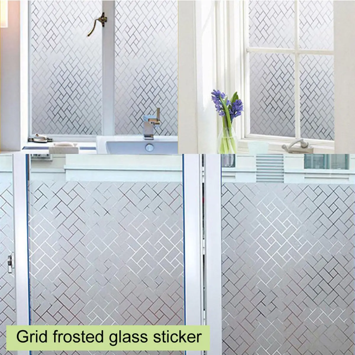 

Waterproof PVC Privacy Frosted Window Sticker Glass Film Window Film