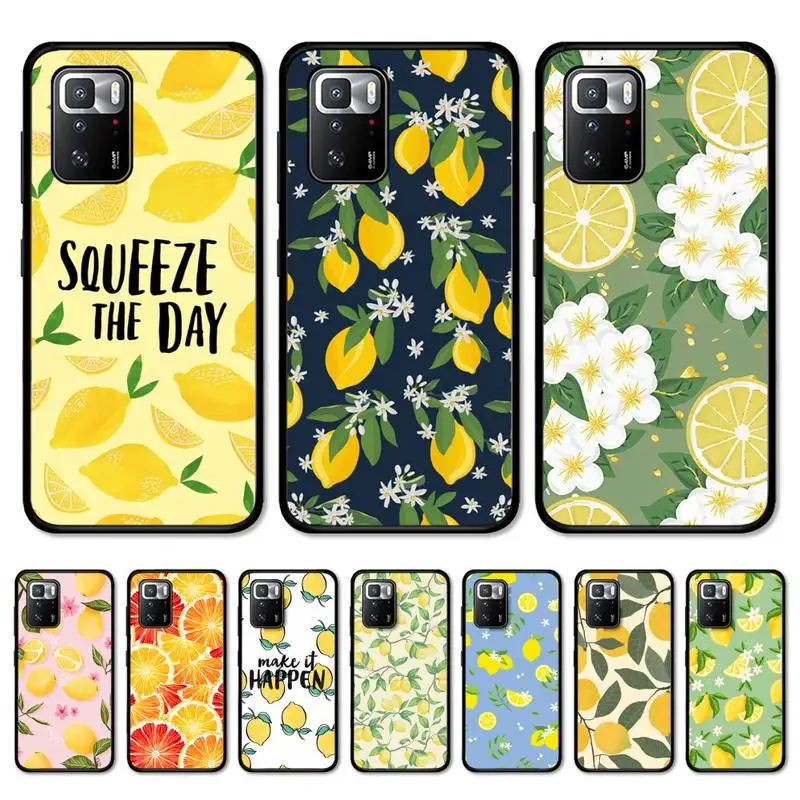 

Fruit lemon Phone Case for Redmi 5 6 7 8 9 A 5plus K20 4X S2 GO 6 K30 pro