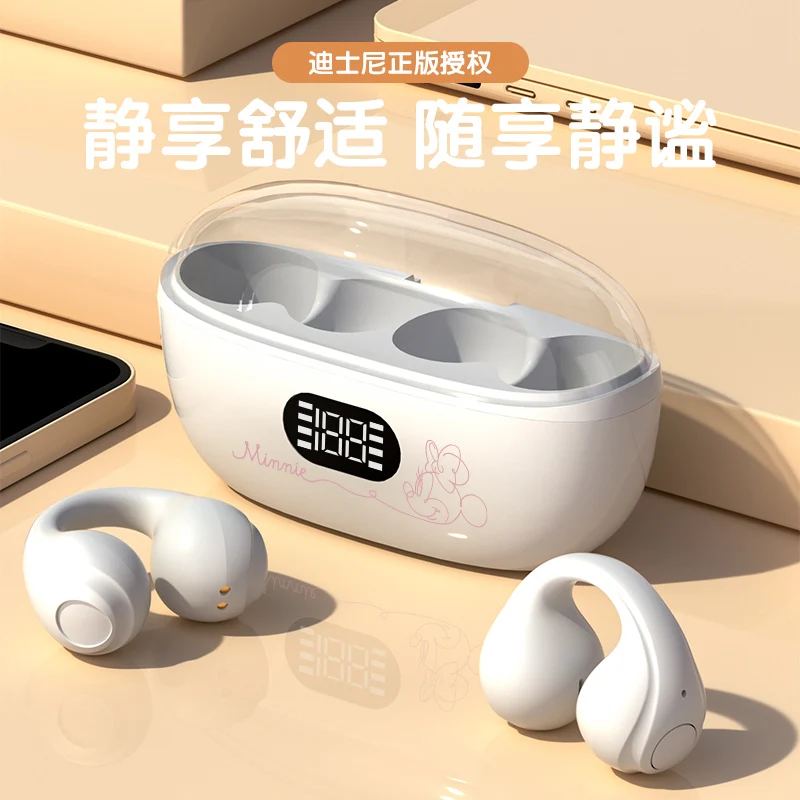 

Disney YD-02 Earphone Bluetooth 5.3 Sport Ear Clip Wireless Headphones HiFi Sound Noise Reduction Long Standby Earbuds 2023 New