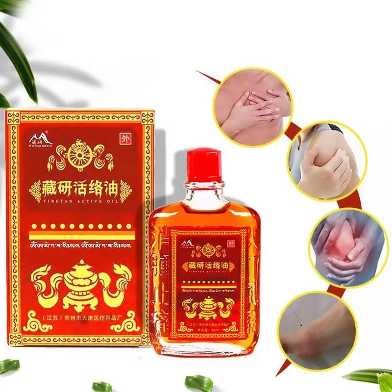 Китайское травяное масло для активного массажа сафлора плеч шейного сустава