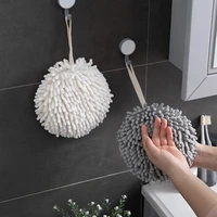 quick dry strong water absorption hand towel ball soft skin friendly towels ball kitchen bathroom hanging wipe hands towels