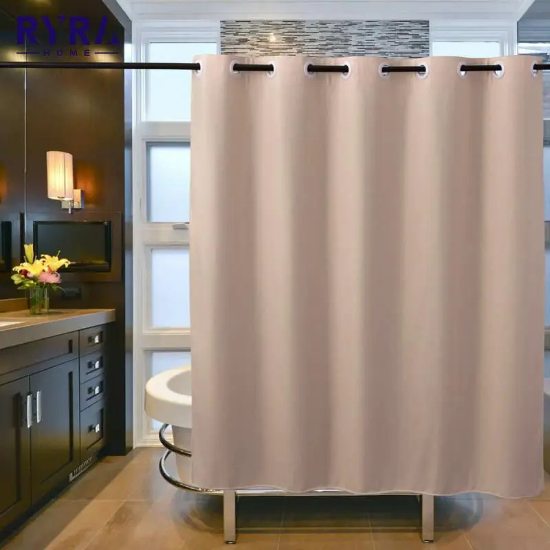 

Waterproof Shower Curtain Bathroom Bathtub Partition Quality Linen-like Fabric Home Mildewproof Large Curtains 150*180 180*180
