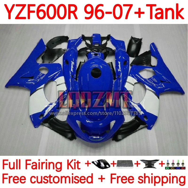 

Body For YAMAHA Thundercat YZF600R blue white 96 97 98 99 00 01 YZF 600R YZF-600R 2002 2003 2004 2005 2006 2007 Fairing 42No.19