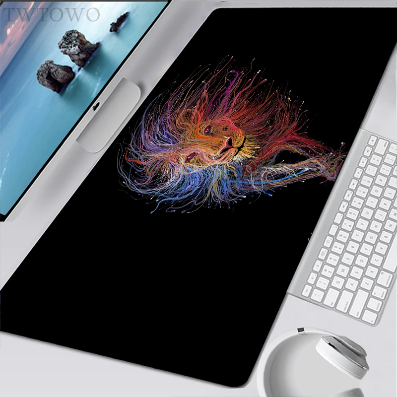 

Lion Mousepad New Home Custom Desk Mats Mouse Mat MousePads Anti-slip Office Carpet Soft Gamer Desktop Mouse Pad Mouse Mat