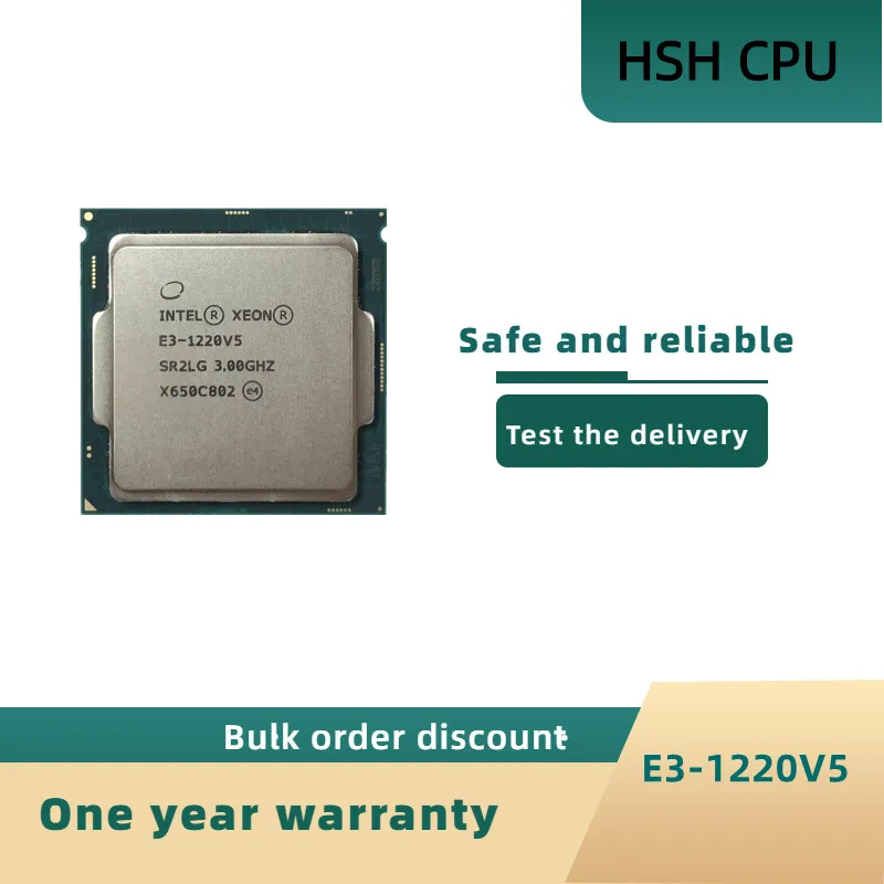 

Intel Xeon E3-1220 v5 E3 1220v5 E3 1220 v5 3.0 GHz Quad-Core Quad-Thread CPU Processor 80W LGA 1151
