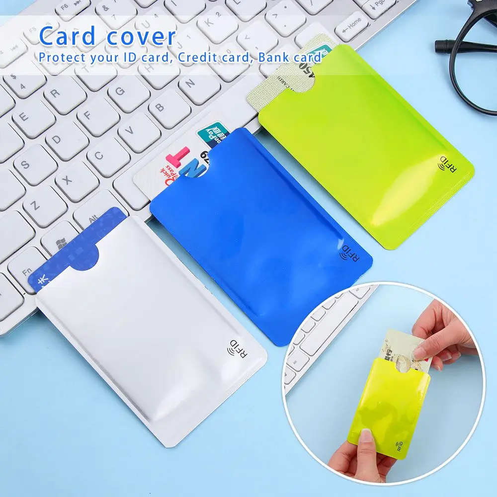 

5PCS Smart Protect Case Cover Credit Cards Bank Blocking Rfid Card Holder Anti Thief Aluminium
