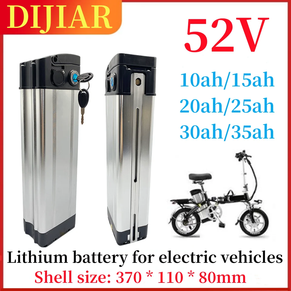 

Original 52V 35Ah Silver Fish 18650 eBike Battery 52V 58.8V 15Ah Ah 20Ah 25Ah 30Ah Bicycle Batteria for 1000W 750W 500W Bafang