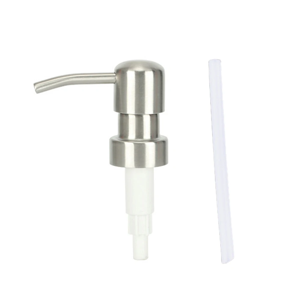 

1PCS Bathroom Kitchen Liquid Soap Lotion Dispenser Pumps Head Handle Stainless Steel Pump Head For Hand Press Dispenser Bottle