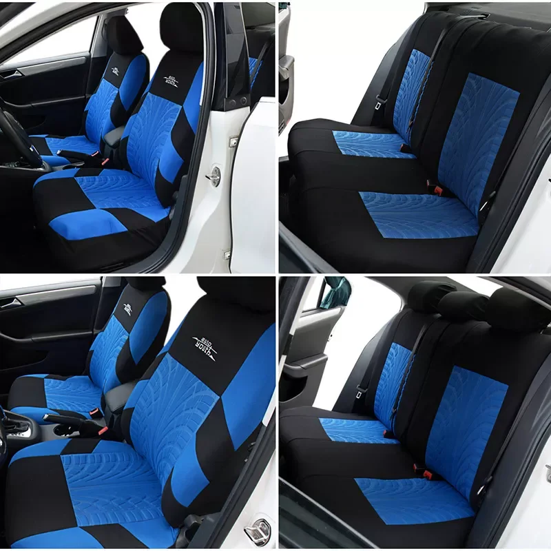 Car Seat Covers Set Universal Polyester Fabric auto seat covers Fits Most Cars Covers Car Seat Protector