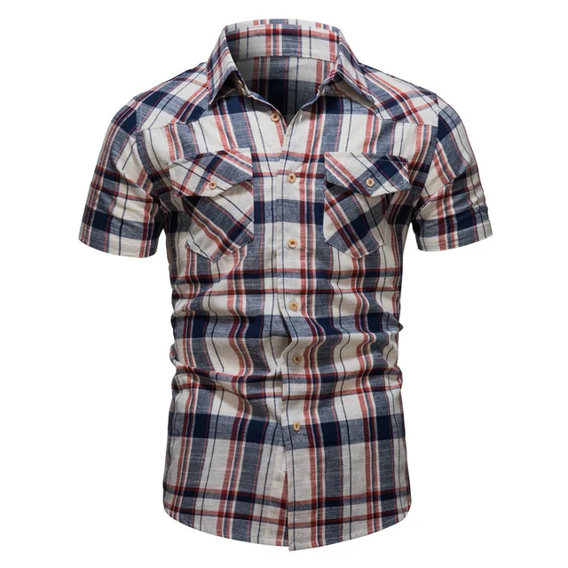 mens shirts with 2 breast pockets