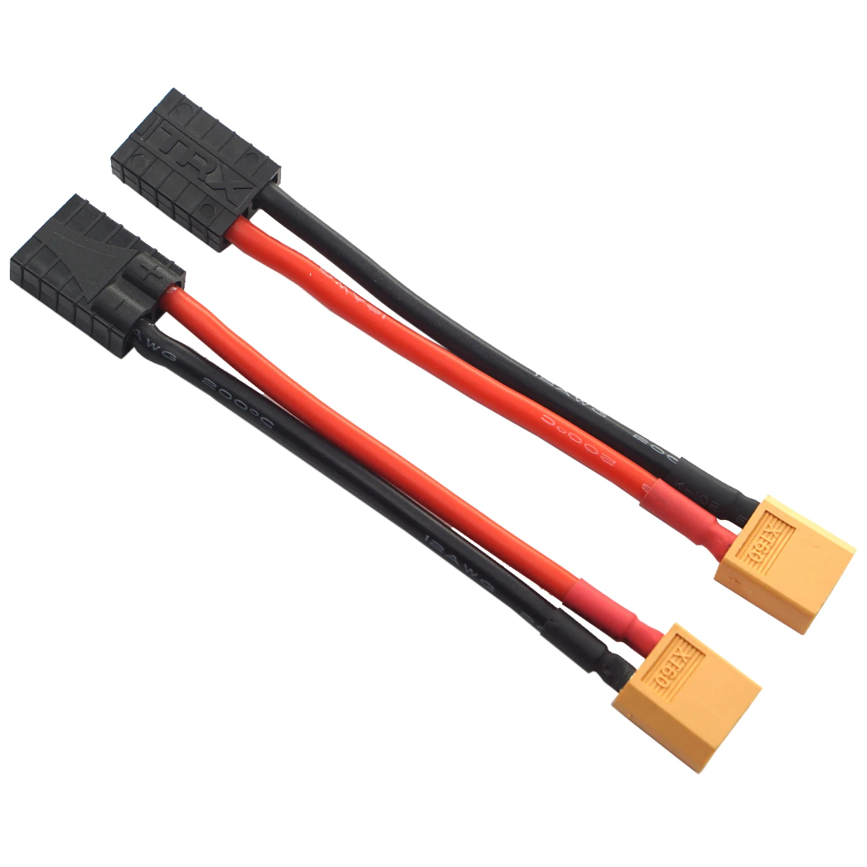 

2Pack 3.9" 12AWG Male XT60 Connector Plug Adapter Silicone Cable Wire forTraxxas to XT60 Adapter LiPO NiMH Battery Charger