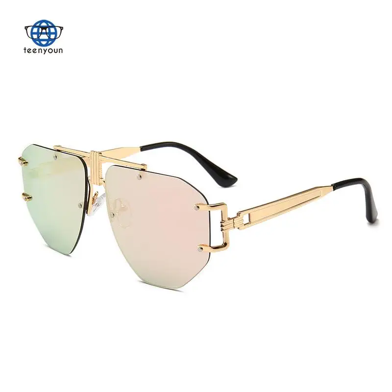 

Teenyoun New Modern Retro Punk Steam Eyewear Fashion Street Photo Ocean Film Sunglasses Sun Glasses