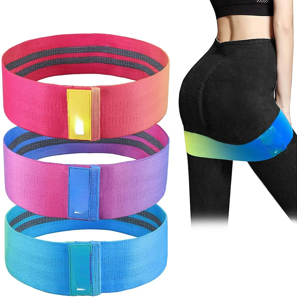 

Resistance Bands for Legs and Butt, Upgrade Thicken Anti-Slip & Roll Workout Booty Bands, Mini Hip Circle Loop Sliders Fitness T