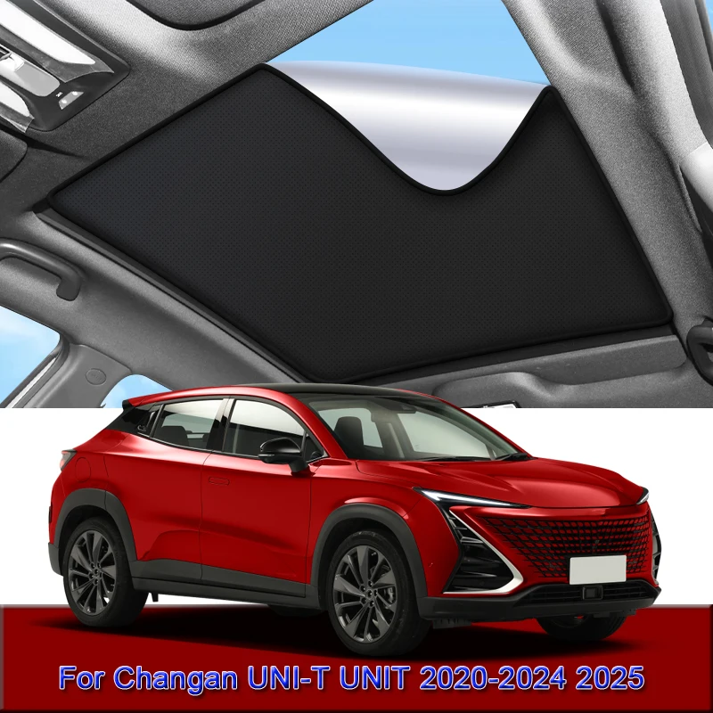 Фото Для Changan UNI-T UNIT 2020-2024 2025, автомобильный электростатический адсорбционный люк на крыше, солнцезащитный козырек, теплоизоляционная наклейка в стиле мансарда, аксессуары №1