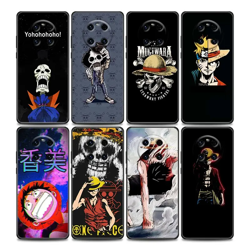 

Luffy And brook One Piece Phone Case for Huawei Y6 Y7 Y9 2019 Y6p Y8s Y9a Y7a Mate 10 20 40 Pro Lite RS Silicone Case Bandai