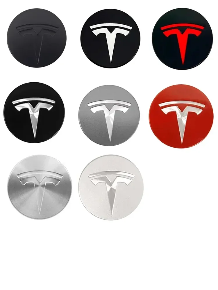 Фото Наклейки на колесные диски Tesla (Model 3, Y, S, X) с логотипом, 4 шт., 56 мм, высококачественные, персонализированные, аксессуары для авто №4