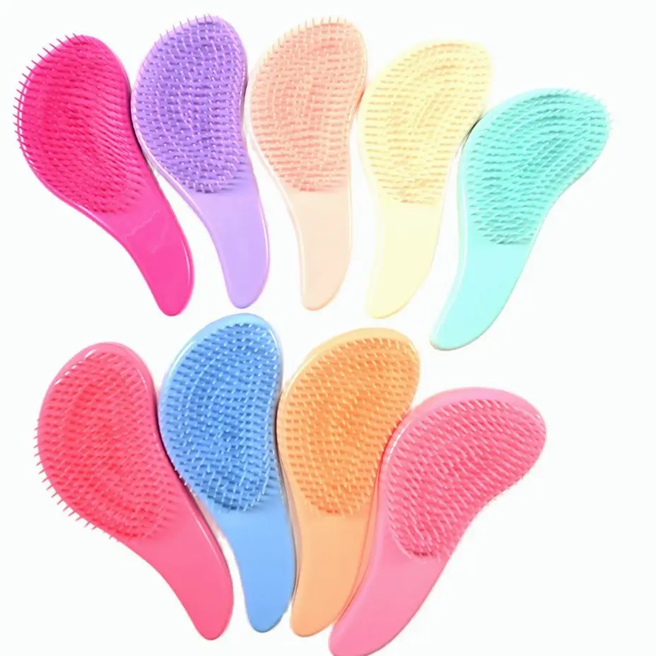 

Macaron Massage Comb for Smooth Hair Without Knotting Portable Comb Cute Wet and Dry Dual-purpose Plastic Hairdressing Comb