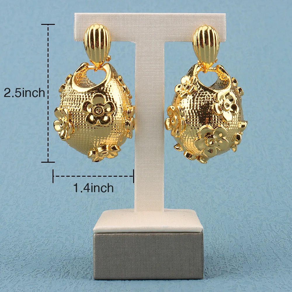 

Ladies Earrings Big Eardrop Accessories Womens Fashion Large Hoop Earrings Luxury Jewelry Bride Dangle Earrings